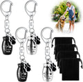 Sasylvia 4 Pcs Pet Urns Keychain Pet Ashes Keychain Dogs Keepsake Cremation Jewelry Stainless Steel Dog Paw Charm Ashes Holder with 4 Storage Bags for Cats Memorial