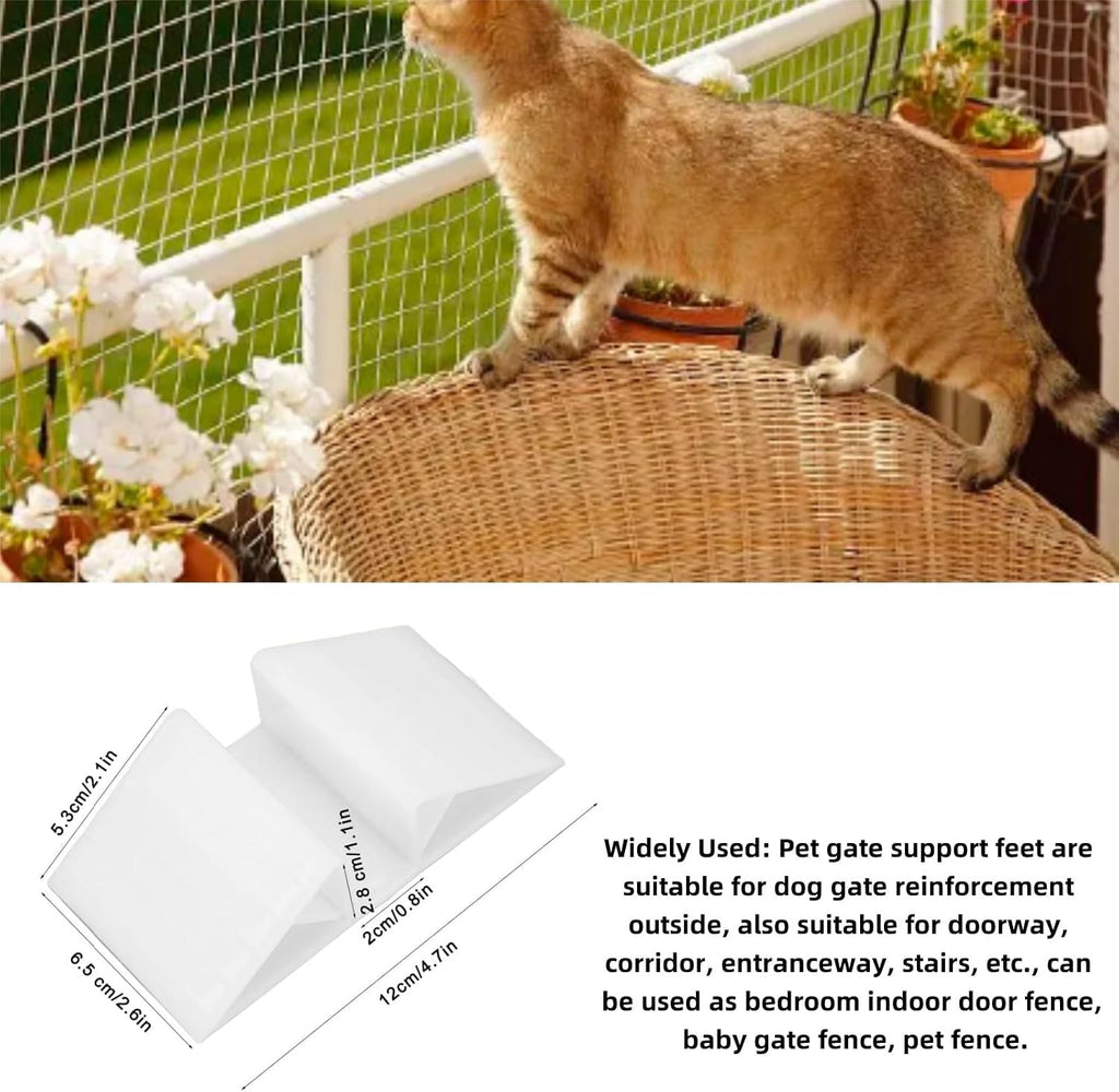 4pcs Dog Gate Support Leg Universal Pet Gate Support Leg for Stair Gate,Dog Fence Support Legs Pet Barrier Support Legs for Universal Front Stairs