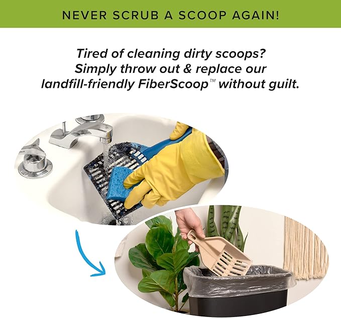 Kitty Sift FiberScoop Disposable Litter Scoop, Plastic-Free & Sustainable - Image 4