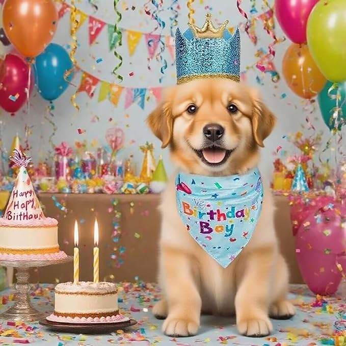 Happy Birthday Dog Party Supplies Kit - Image 3