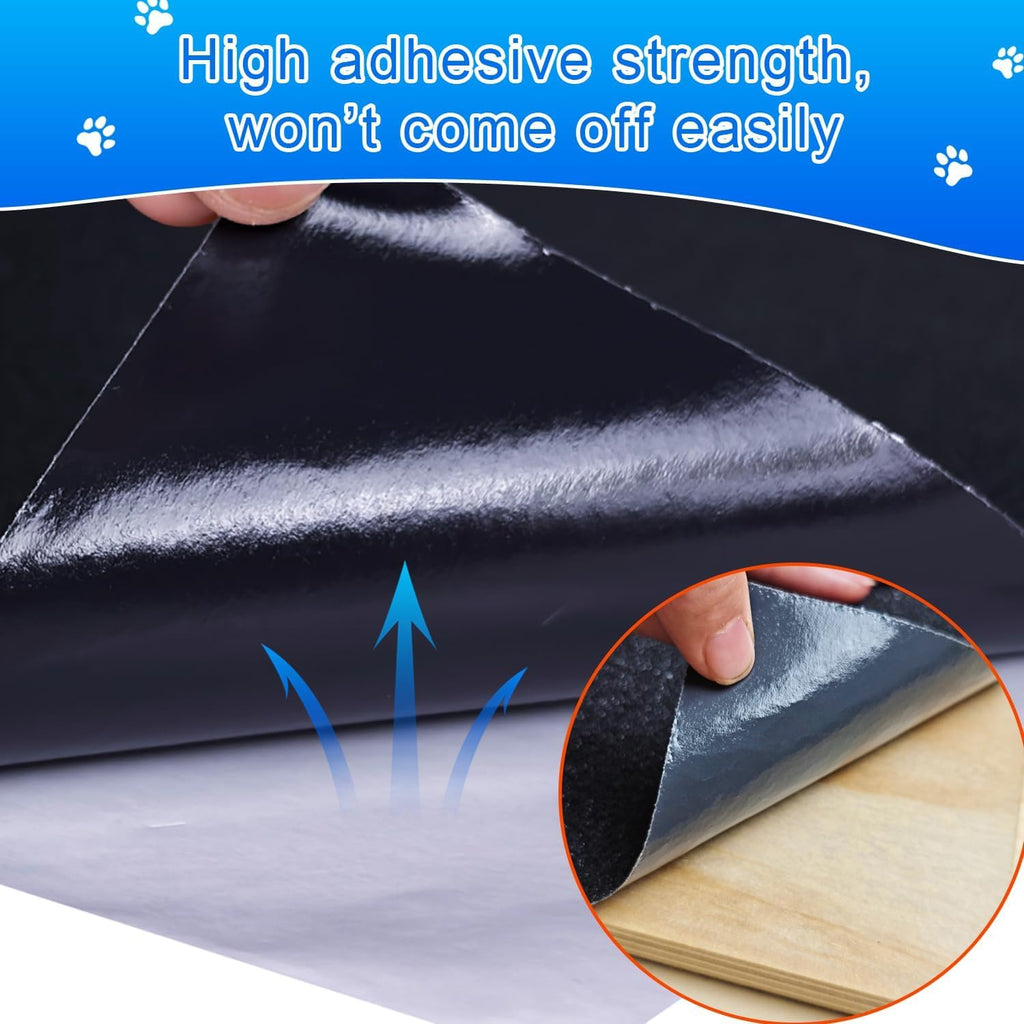 Dog Scratch Board,Dog Door Scratch Protector,Black, 10in×12.5ft