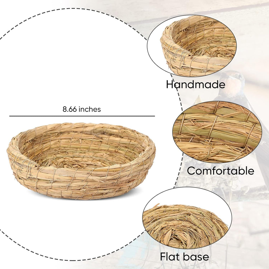 Patelai 4 Pcs Bird Nest Dove Bird House Breeding Nest, 8.66 Inch