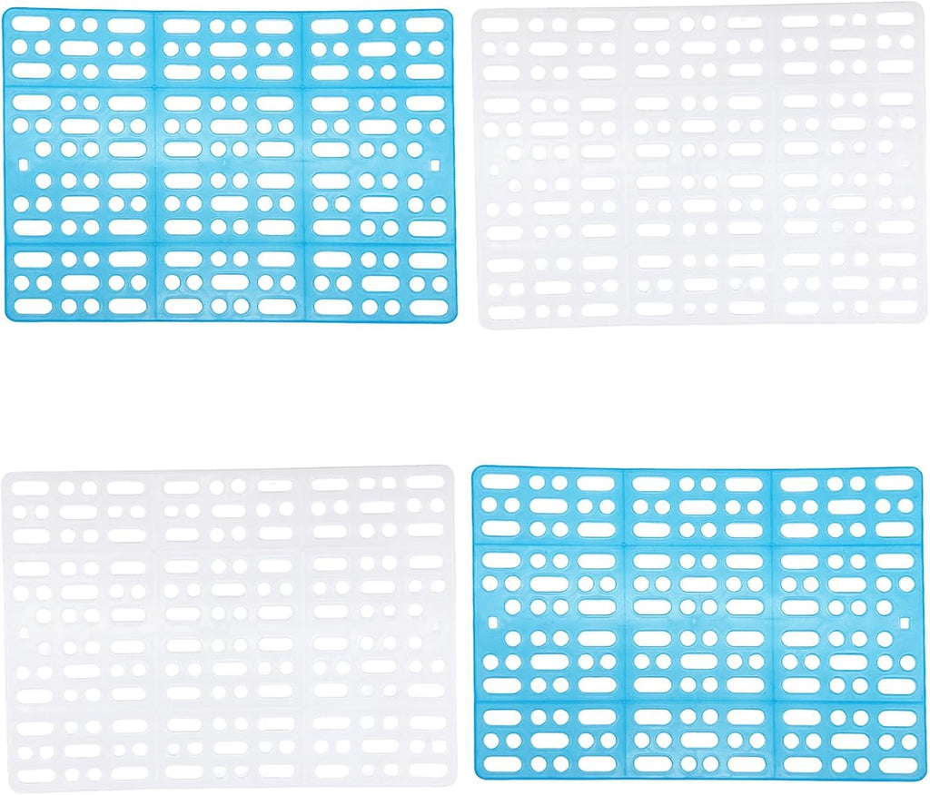Hamiledyi 4 Pack Rabbit Cage Mats Plastic Resting Mat for Guinea Pig