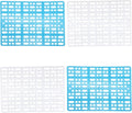 Hamiledyi 4 Pack Rabbit Cage Mats Plastic Resting Mat for Guinea Pig