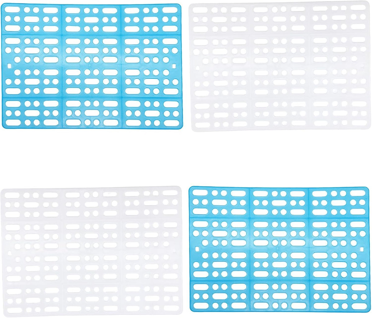 Hamiledyi 4 Pack Rabbit Cage Mats Plastic Resting Mat for Guinea Pig