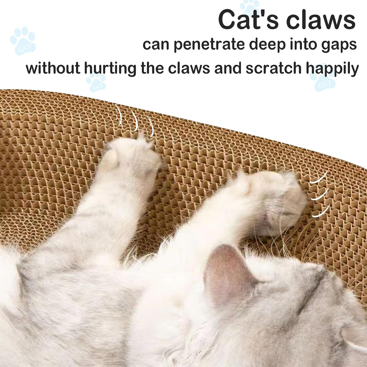 Cat Scratcher Bed 23.6x14.9” Extra Large Cardboard Cat Scratching Bed