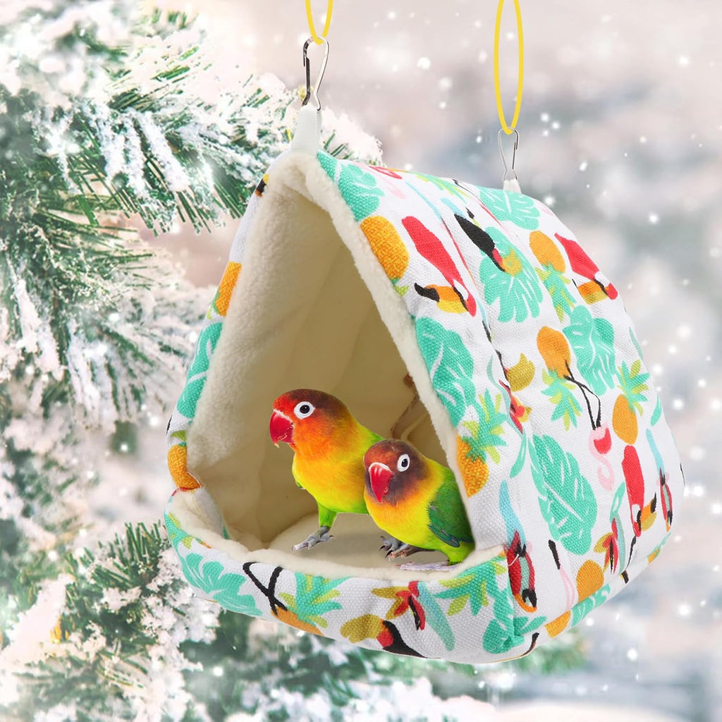 Hypeety Bird Hanging Hammock Nest Parrot Winter Warm Nest House for Cage