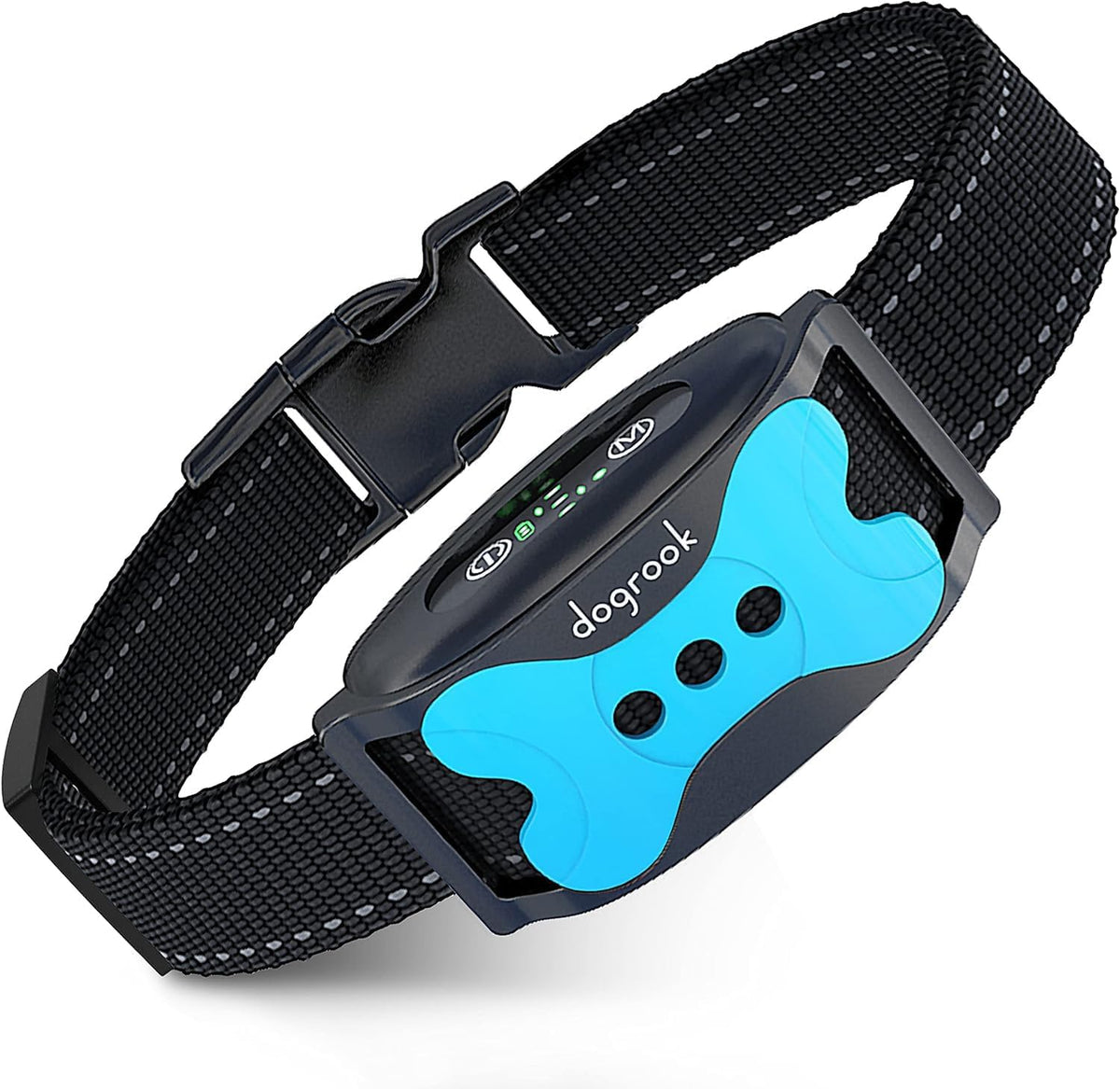 Dogrook Humane No Shock Rechargable Beep & Vibration Bark Collar for Dogs