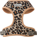 Leopard Dog Harness – Stylish Adjustable No Pull Harness for Small & Medium Dogs, Matching Dog Mom Lifestyle for Beach, Travel & Daily Walks (Leopard, M)
