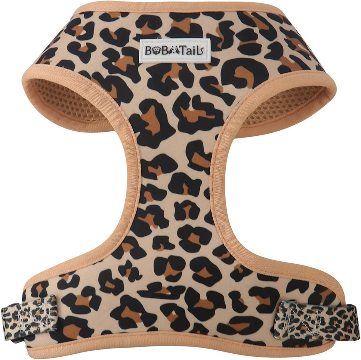 Leopard Dog Harness – Stylish Adjustable No Pull Harness for Small & Medium Dogs, Matching Dog Mom Lifestyle for Beach, Travel & Daily Walks (Leopard, M)