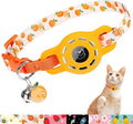 BINGPET AirTag Cat Collar with Bells, Upgraded Safety Elastic Cat Collar with by BINGPET