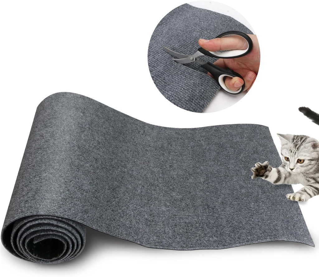 Cat Scratch Mat 78.7"x15.8",Replacement Cat Scratching Post or Scratch Pad,DIY Cat Tree Shelf,Decoration Cat Tower,Protector Couch Furniture or Wall (Black)