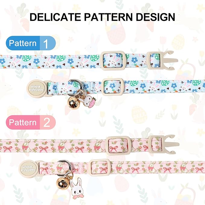 Unique Style Paws Easter Cat Collar, Easter Day Cat Collars, Adjustable Soft - Image 3
