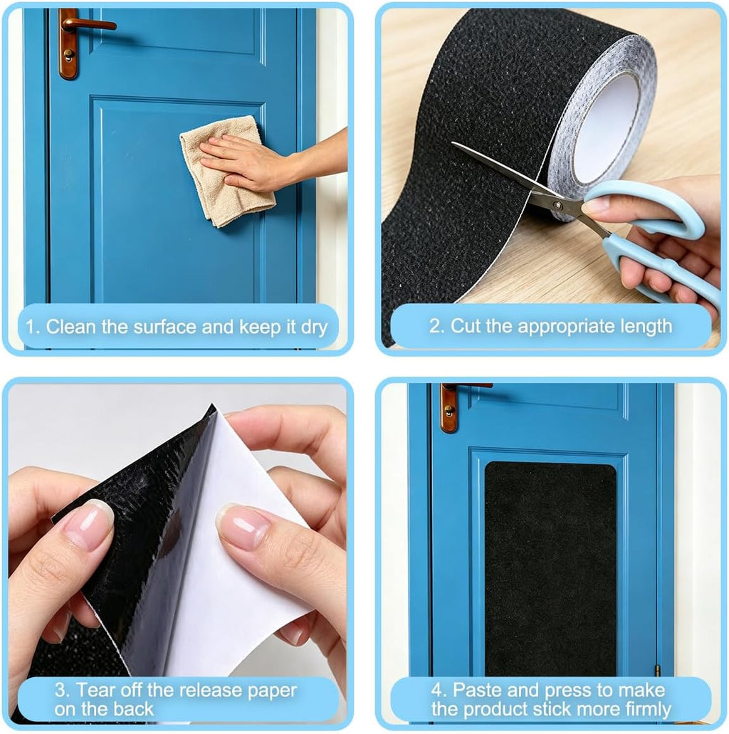 Pet Nail Filing Sandpaper, Scratch Board Replacement, Black, 10in x 13ft