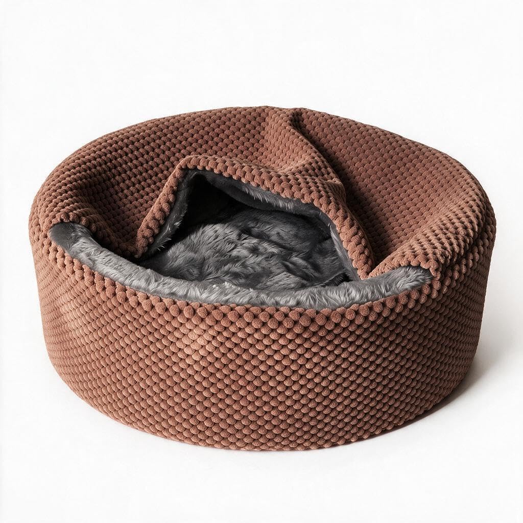 Covered Cat Bed for Kittens & Small Cats,
