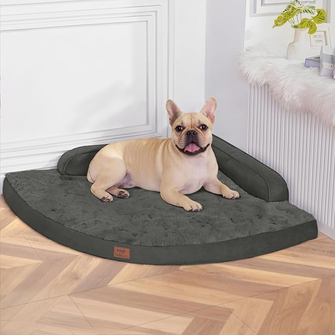 Large Orthopedic Dog Bed with Sides Big Dog Beds with Removable Washable Cover by Mekiy