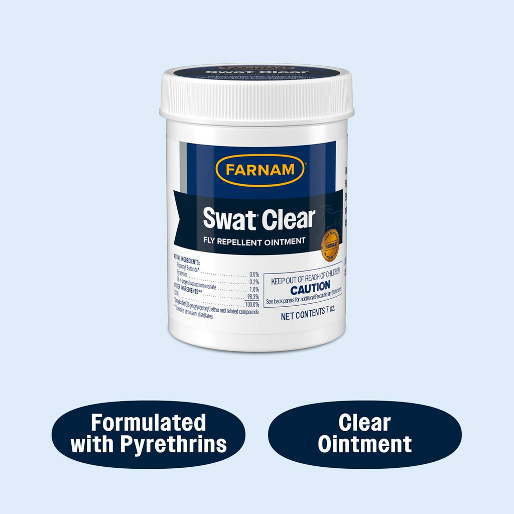 Farnam Swat Fly Repellent Ointment for Wounds, Sores, Scratches, 7 oz
