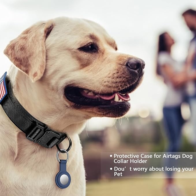 DAGANXI Tactical Dog Collar, Adjustable Military Training Nylon Dog Collar - Image 2
