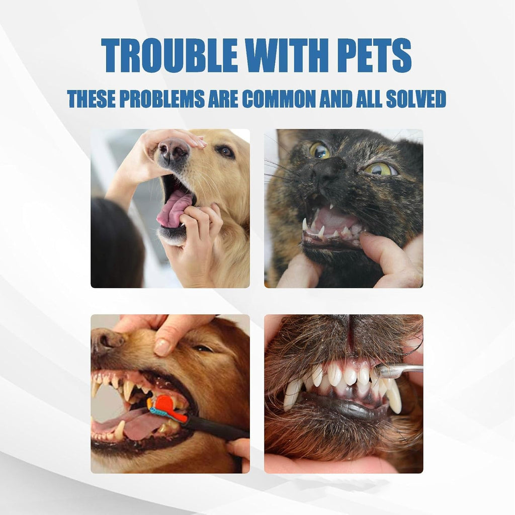 Pet Dental Foaming Spray, Tartar Remover, Dog Breath Freshener, 2pcs