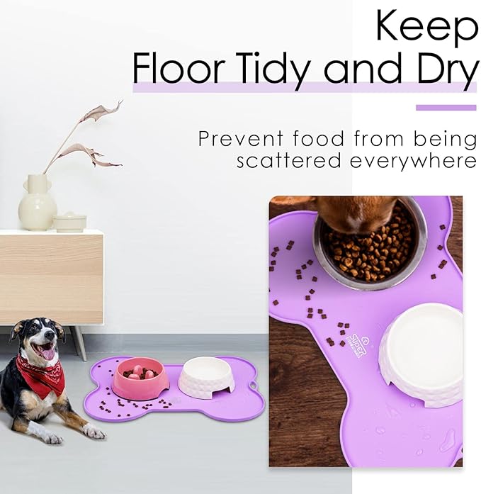 Super Design Dog Food Mat Dog Bowl Mat - Image 2
