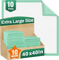 Disposable Bed Pads 40"X40" Extra Large Pee Pads by MILDPLUS