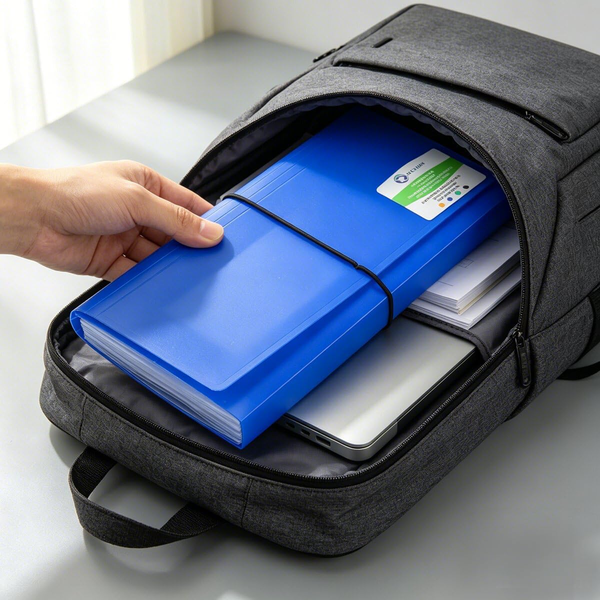 4 Pack Receipt Organizer, 13 Pocket Small Accordion File Folder for Coupons