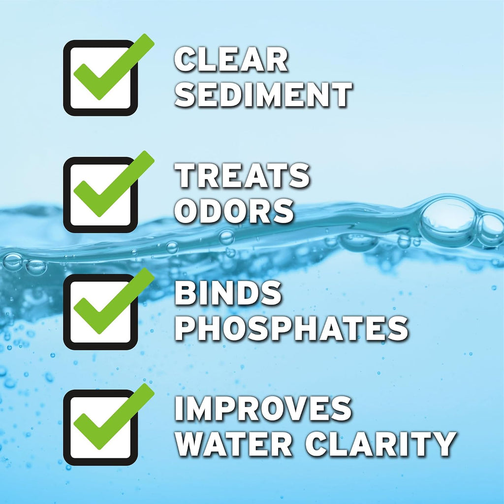 Bioda Pond Clarifier & Muck Cleaner, 12 Count, Keeps Ponds Clear, 6 Months