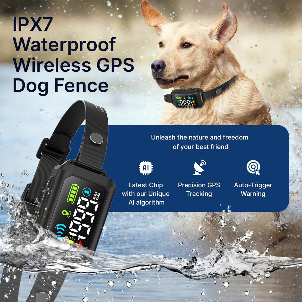 My Pet Command Wireless GPS Circular Dog Fence No Wires No Base Transmitter