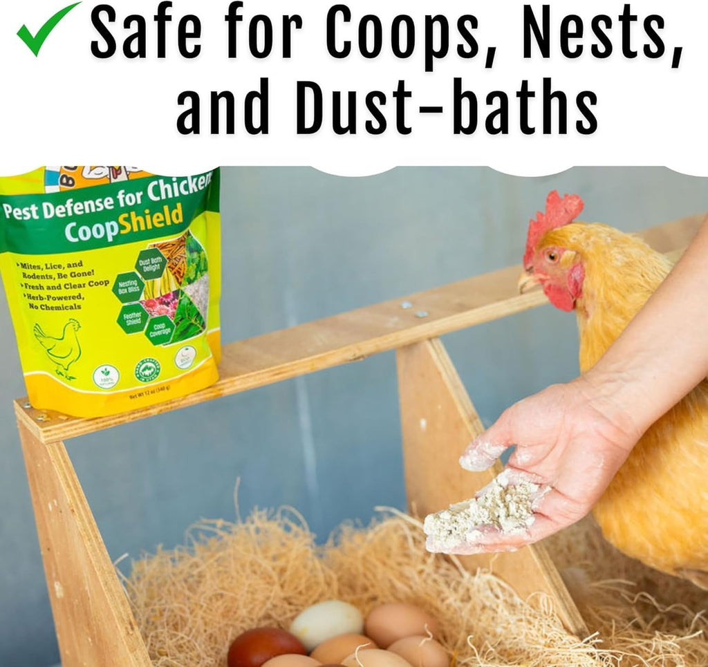 Buff Clucks Dust Bath for Chicken Nesting Herbs Blend Coop Floor, 5 lb
