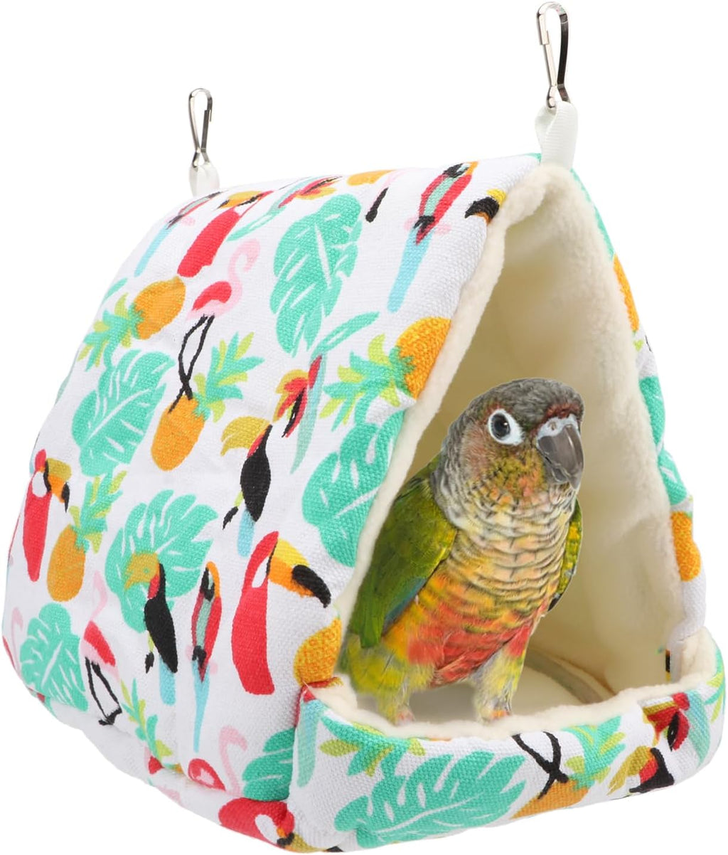 Hypeety Bird Hanging Hammock Nest Parrot Winter Warm Nest House for Cage