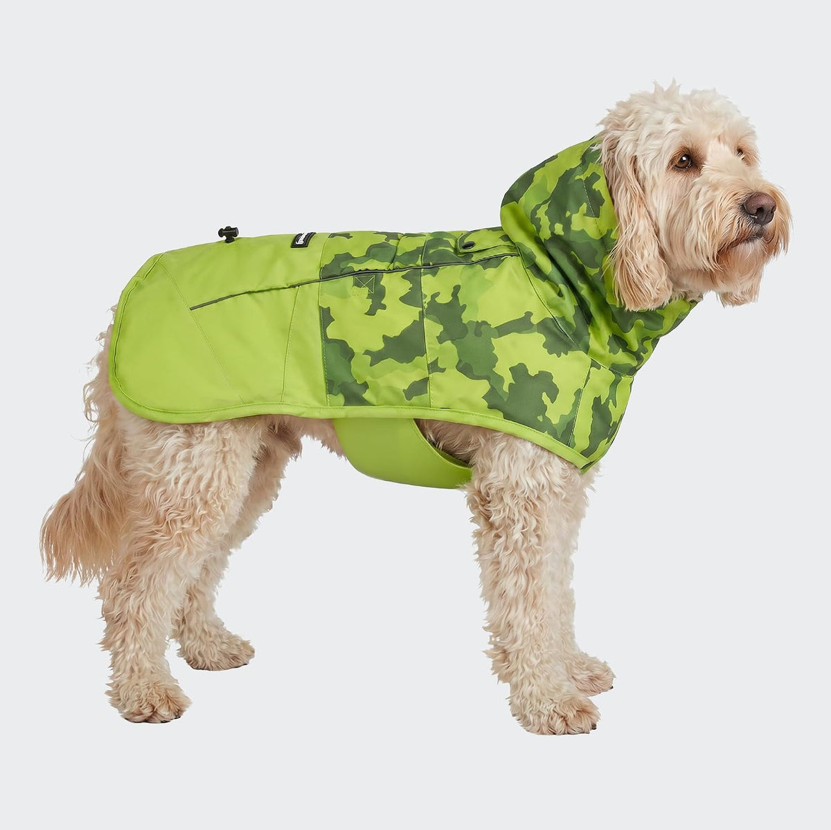 Spark Paws Dog Raincoat - Waterproof Rain Jacket w/Hood, Full Coverage