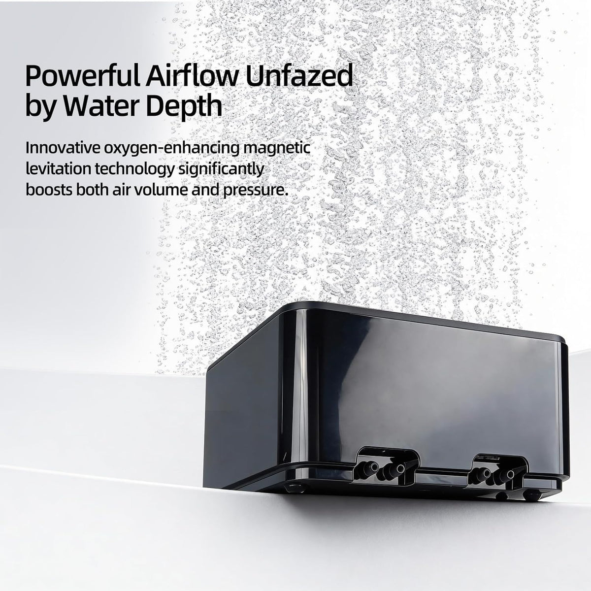 UPETTOOLS 10W Aquarium Air Pump, 4 Outlets, Adjustable