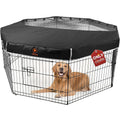 PJYuCien Playpen Top Cover for 24'' Width 8 Panel Pen, Black