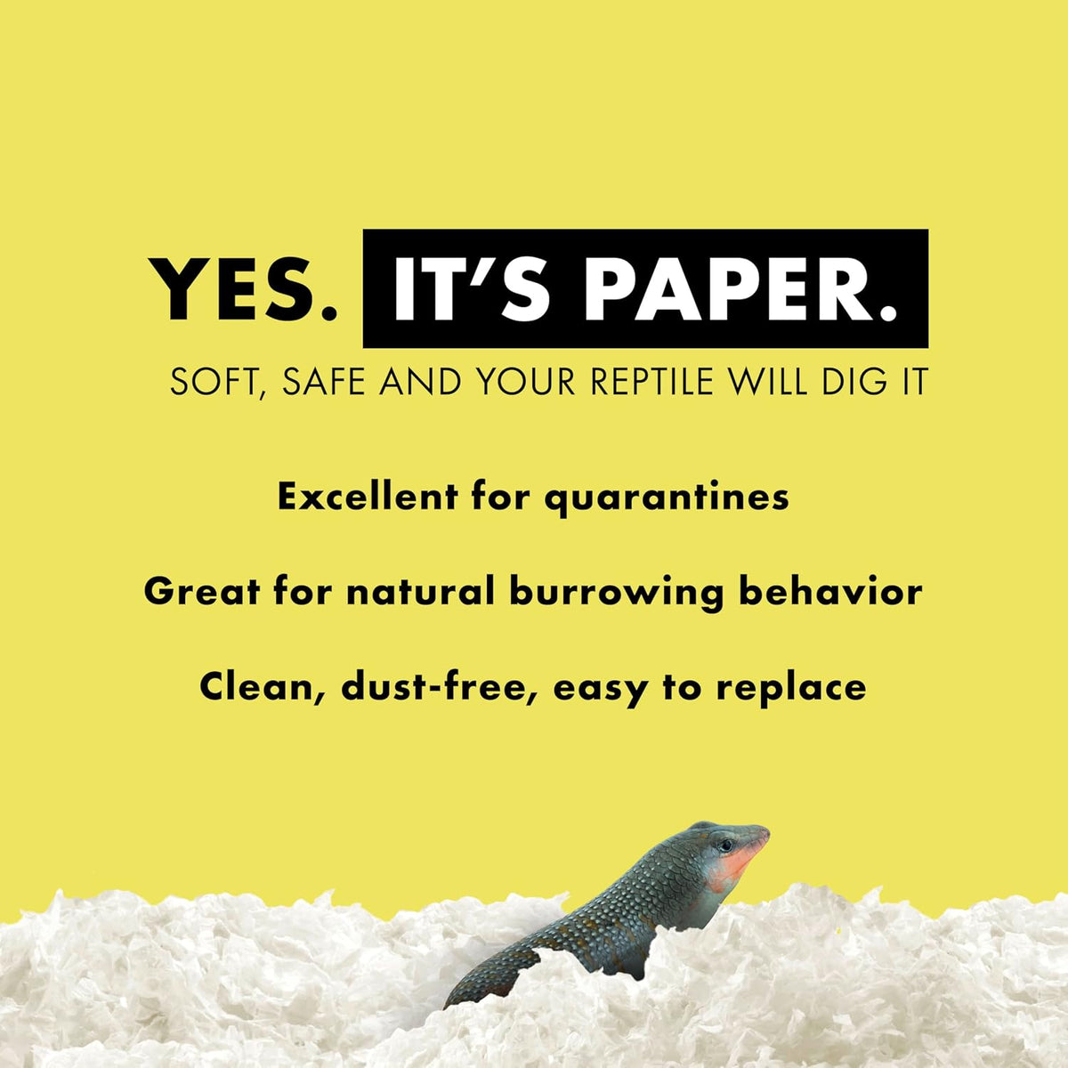 Zilla Reptile Comfort Bedding, Paper Bedding for Snakes, 24.6 Liters