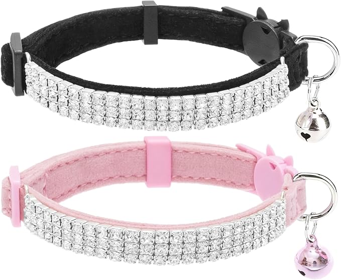 EXPAWLORER Soft Velvet Safe Cat Collars by EXPAWLORER