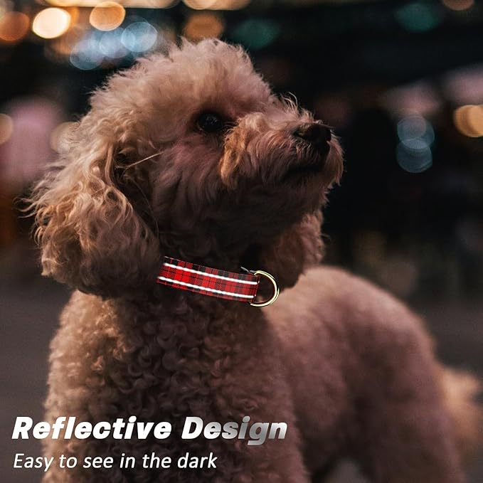 Reflective Dog Collar for Large Dogs, Cute Boho Adjustable Heavy-Duty Nylon - Image 3