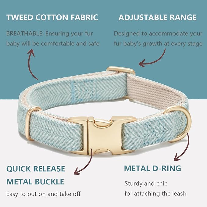 Soft Cotton Hemp Dog Collar - Image 2