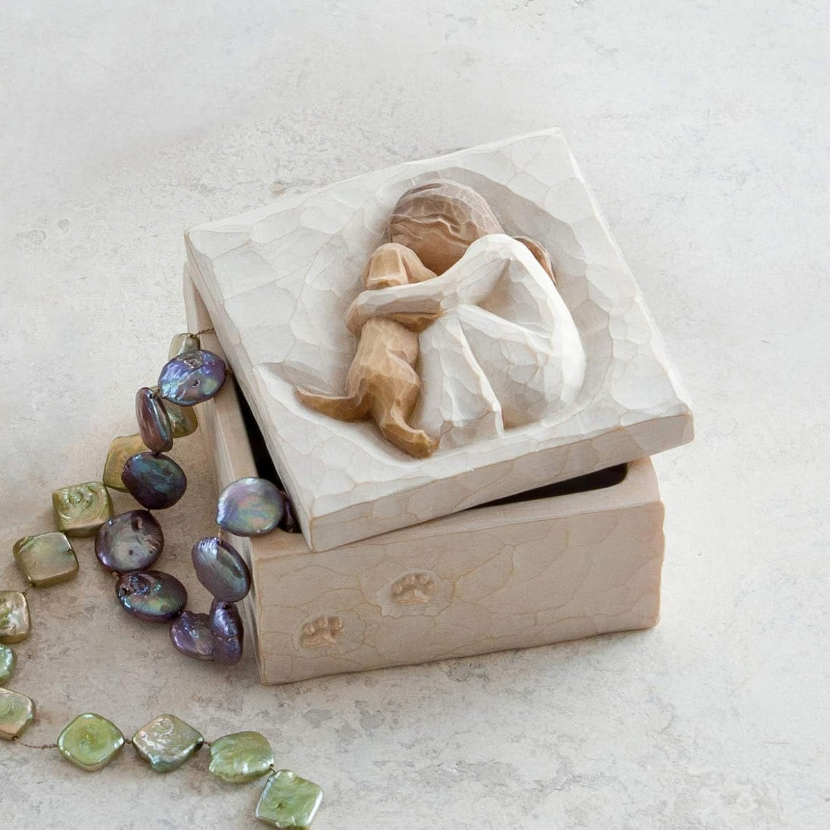 Willow Tree True Keepsake Box, Sculpted Hand-Painted Bas-Relief Box