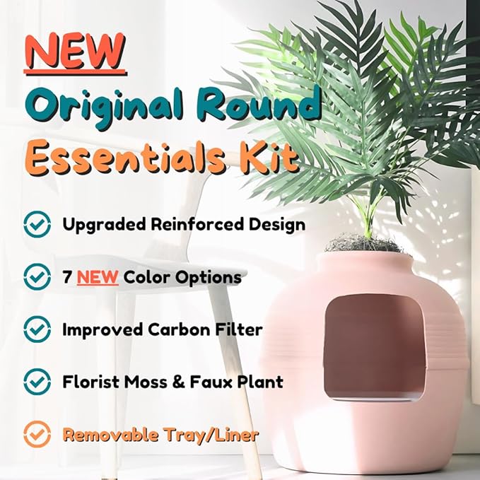 Good Pet Stuff Hidden Litter Box Planter, Decorative Cat Litter Enclosure - Image 4