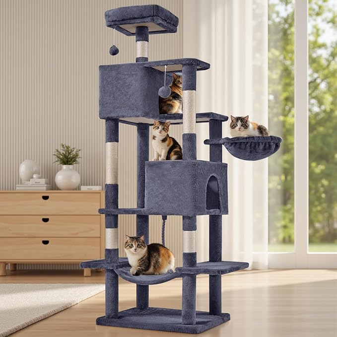 Sweetcrispy 66 Inch Cat Tree Tower, Pet Condo by Sweetcrispy