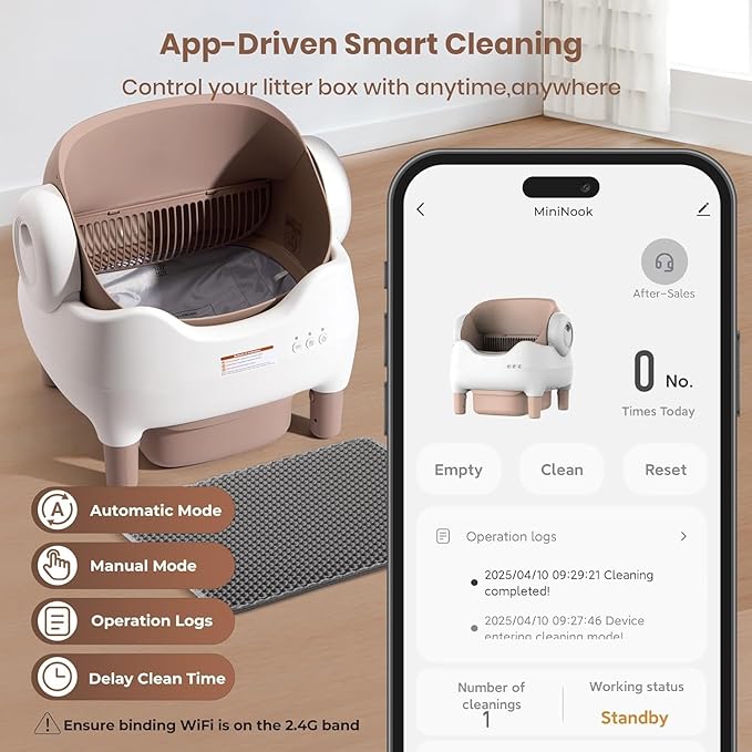 APP-Controlled Self Cleaning Litter Box, Automatic & Hands-Free Cat Litter Box - Image 9