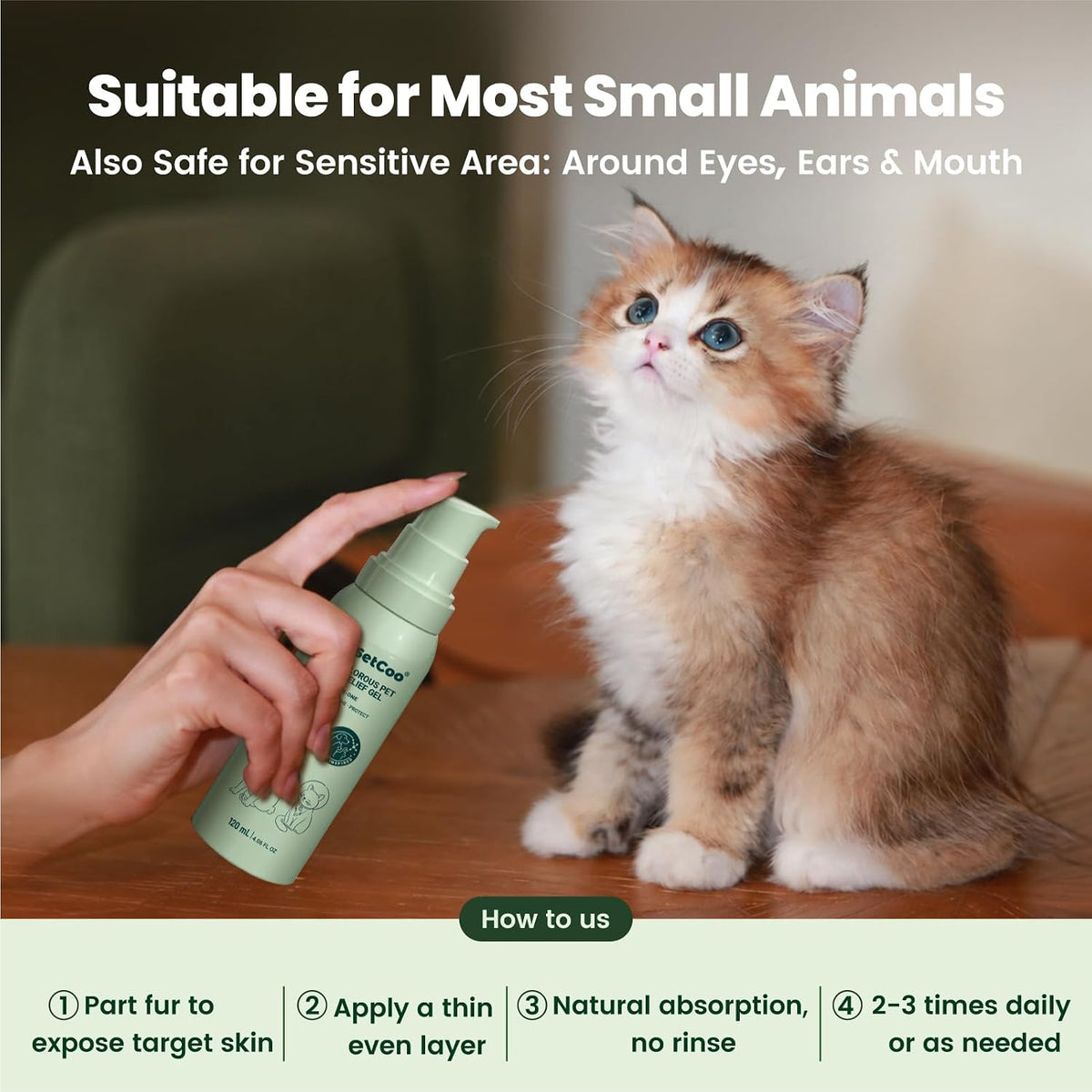 Dogs & Cat Skin Relief Gel for Hot Spot, Wound,Skin Discomfort