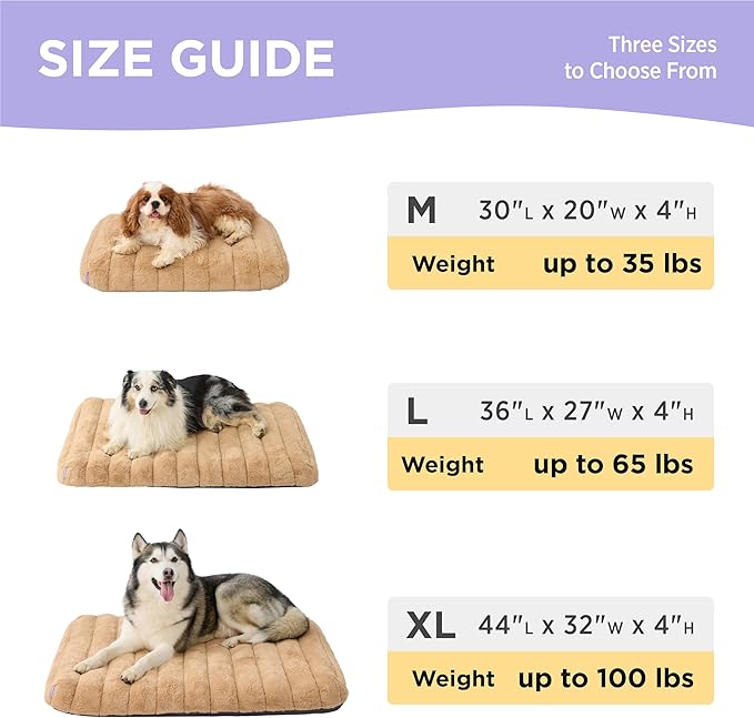 LE SURE Cute Orthopedic Dog Bed Large Sized Dog, Waterproof Chic Flat Pet Beds - Image 6