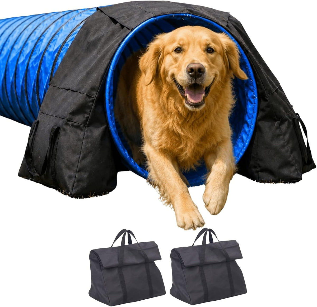 Japard Upgraded 2 Pack Dog Agility Equipment, Tunnel Sandbags