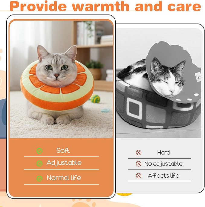 Kitten Cute Recovery Collar Soft Cat Cone Collar After Surgery to Stop Licking - Image 5