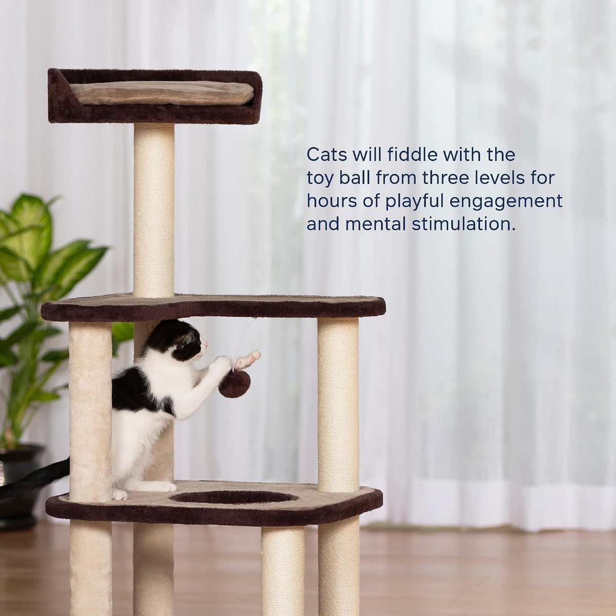 Prevue Pet Products Kitty's Level-Up Cat Tower - Neutral