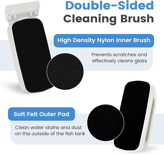 AQQA Aquarium Magetic Glass Cleaner Brush - Image 3