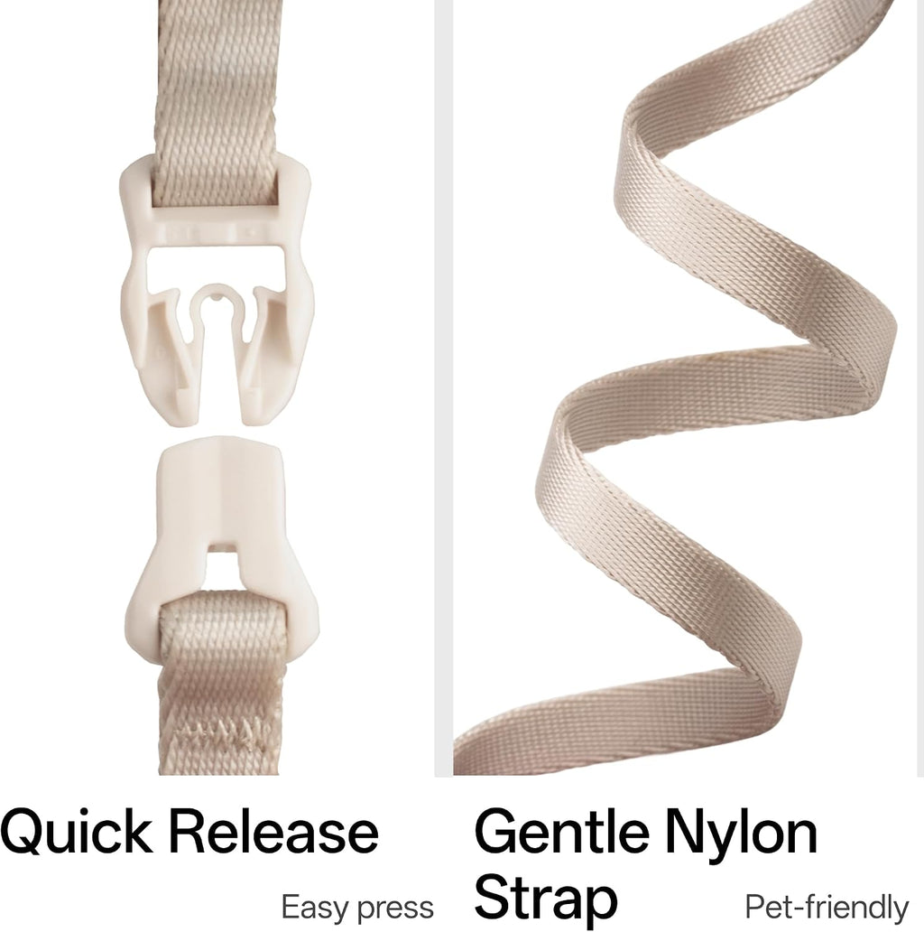 Escape Proof Cat Harness Anti-Choke Quick Release, Blush Pink