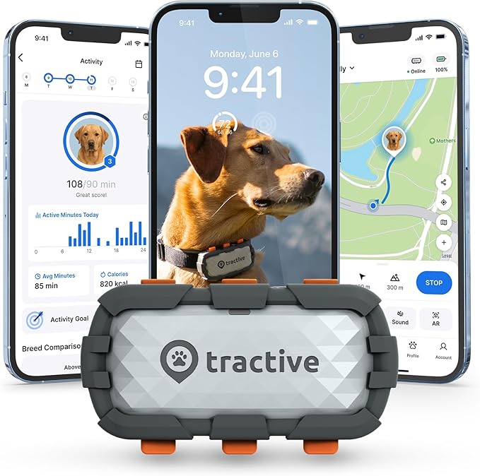 Tractive XL Smart Dog GPS Tracker | Live Pet Tracker by Tractive