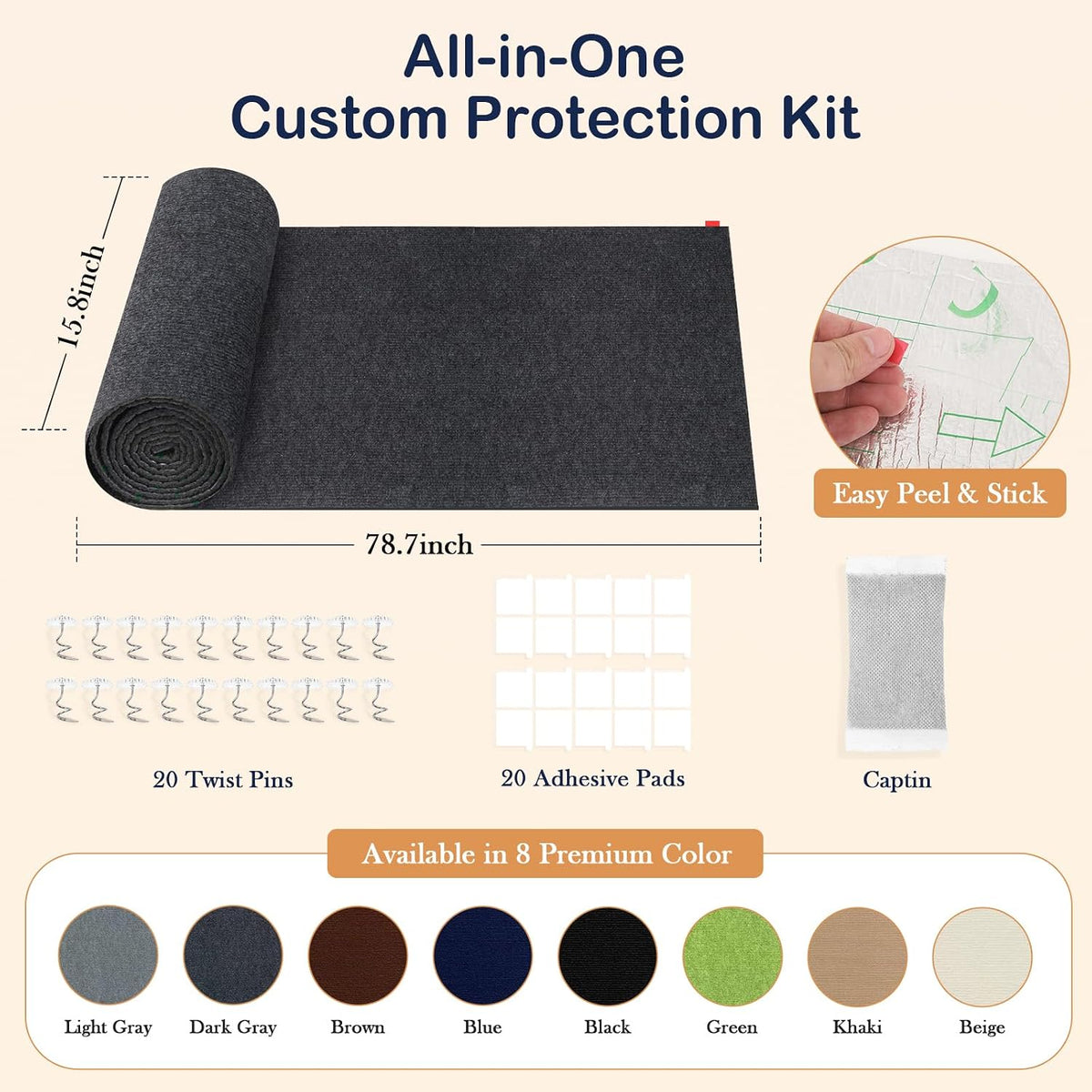 Cat Scratch Furniture Protector Scratching Mat Pad Couch Corner Protector